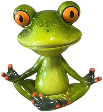 Creative Cute Frogs Figurines Shaking Head Frog Statue for Home Office Decor
