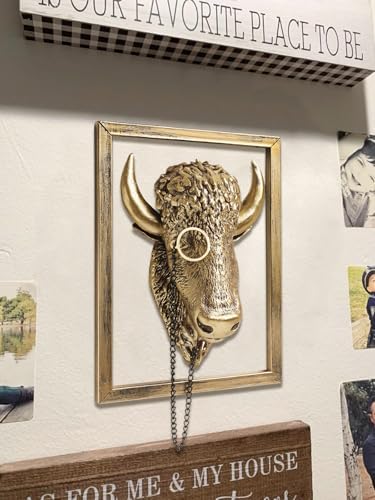 Newinhome Animal Heads Wall Decoration Resin Sculptures