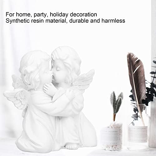 Cherub Figurine Garden Embracing Statue Decor