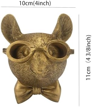 Whimsical Mouse Head Wall Art Sculpture