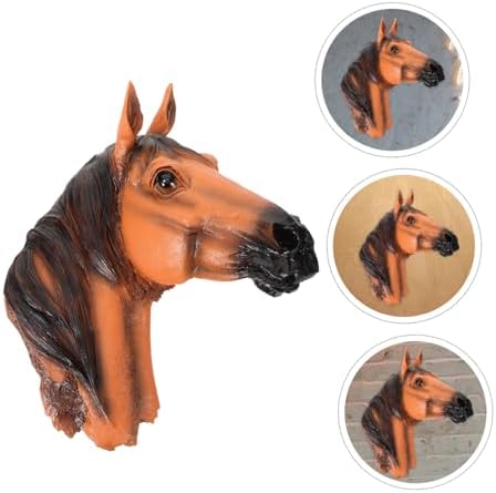 GRIRIW Artistic Resin Animal Head Wall Decor