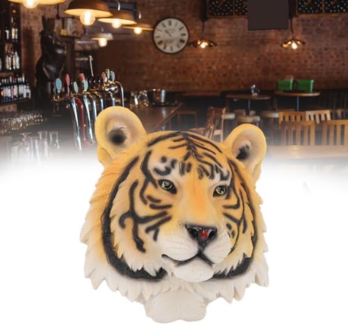 Yellow Animal Head Resin Wall Sculpture Decor