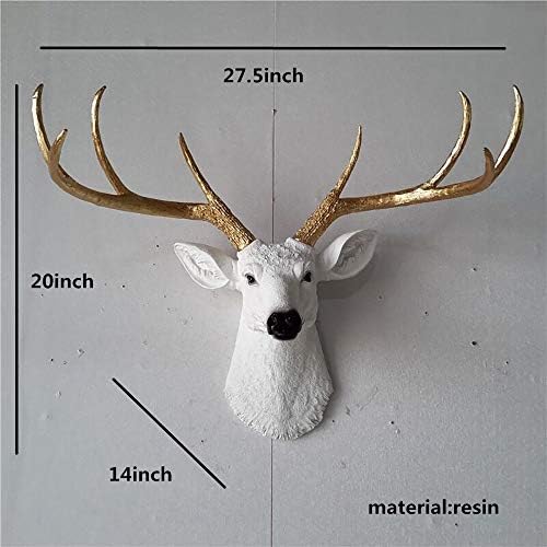 YJ Home Larger Faux Deer Head Wall Decor