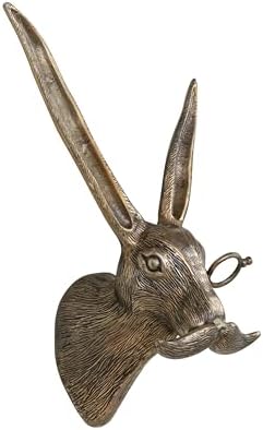 Creative Co Op Cast Aluminum Rabbit Head Wall Decor