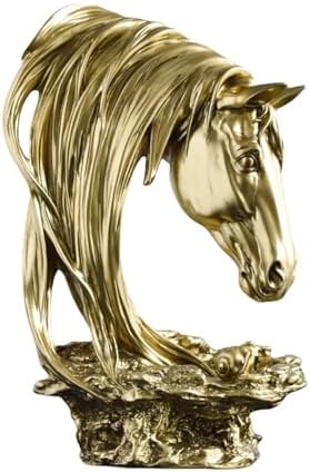 Zyqixluk Resin Horse Head Statue A1