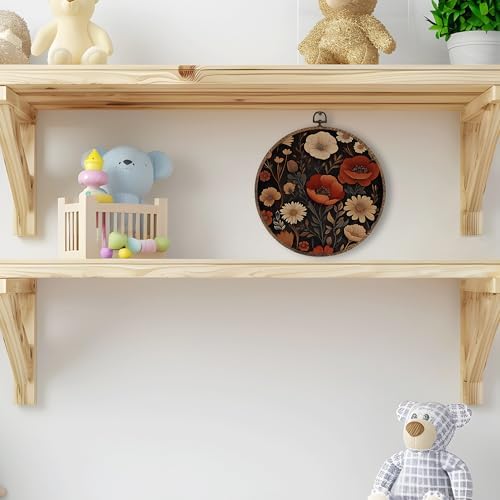 Tzhim Vintage Moody Floral Wall Art 10x10 Inch