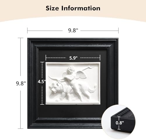 FOLKOR LIFE Black and White Wall Sculpture Art