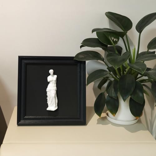 Folkor Life Framed Black and White Art Sculpture