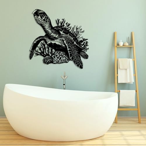 OSTCAL Metal Turtle Wall Art 19x19 Inch