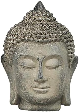 Buddha Head Statue Decorative Feng Shui Sculpture for Home and Office