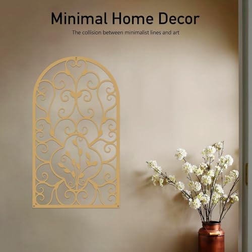 Resama 2 Pcs Scroll Wall Decor Gold 157 X 9