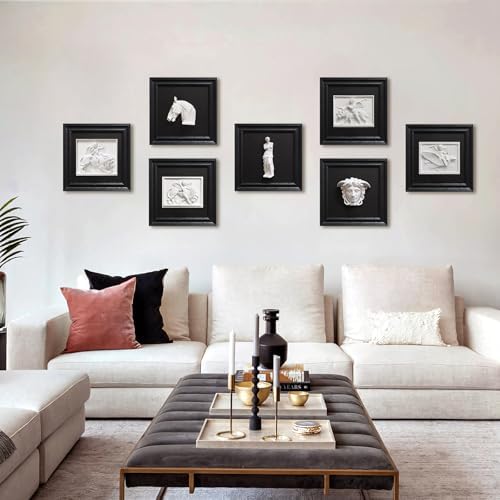 FOLKOR LIFE Black and White Wall Sculpture Art
