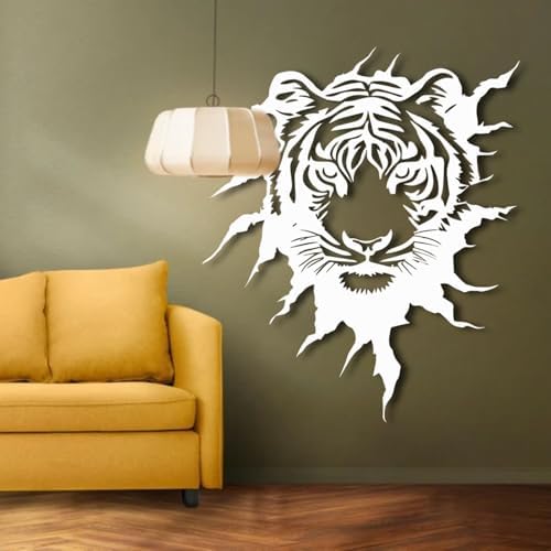 ENJOYOO Metal Tiger Wall Art Decor 19x16in