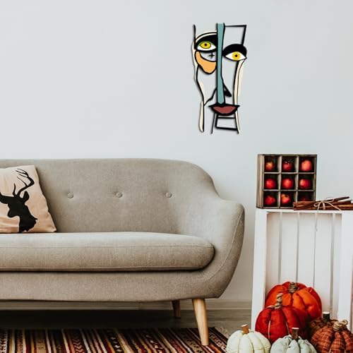 Kas Home Abstract Metal Wall Art Decor Modern Living Room Accent 8L x 16W