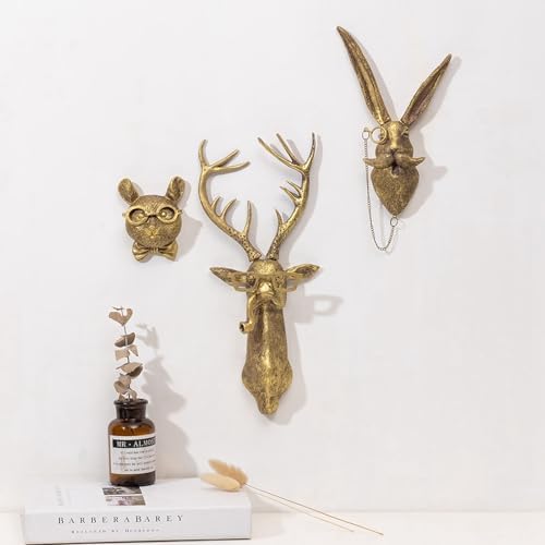 Ochine Animal Head Wall Art Decor for Home Office
