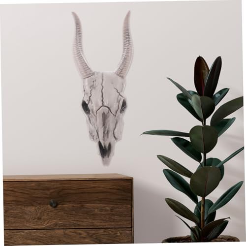 Realistic Skull Sheep Head Gothic Wall Decor Halloween Indoor Sculpture
