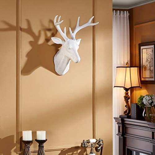 Notakia White Deer Head Wall Sculpture