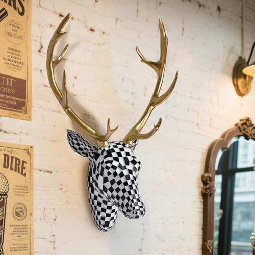 GIGICICI 157x87 Inch Mosaic Deer Head Wall Decor 1