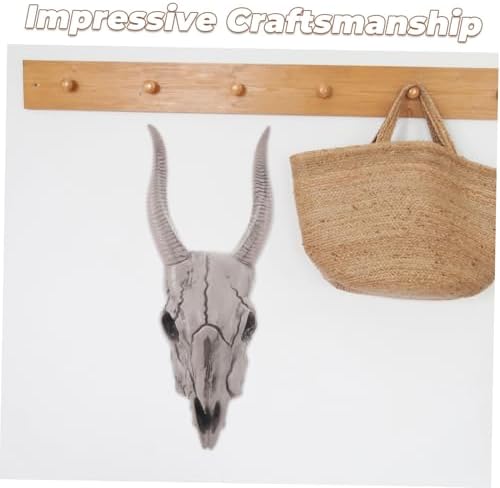 Realistic Skull Sheep Head Gothic Wall Decor Halloween Indoor Sculpture