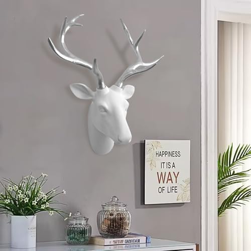 SAC SMARTEN ARTS Wall Mounted Deer Head Sculpture