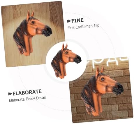 MUCKLILY Faux Animal Head Wall Sculpture Decor