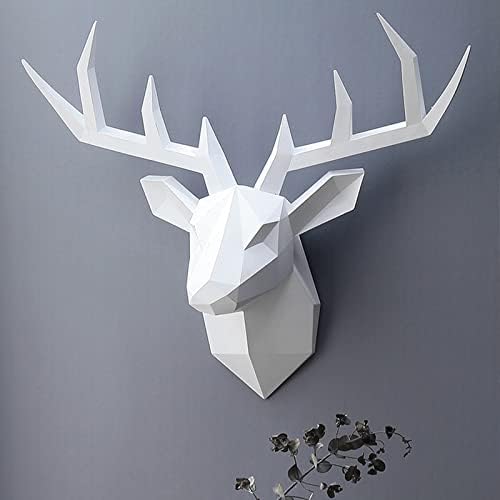 XYQXYQ Geometric Deer Head Wall Sculpture 1