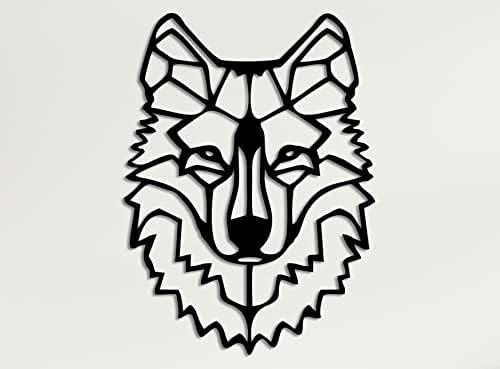 DEKADRON Wolf Head 3D Wall Sculpture - 17x24 Inch
