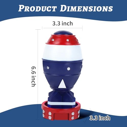 Mini Nuke Bomb Storage Box Statue Blue