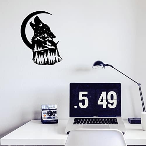 NBEADS Howling Wolf Wall Art Decor 118x89