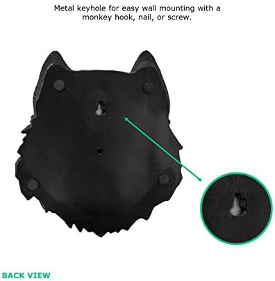 Wall Charmers Mini Faux Wolf Head Wall Decor