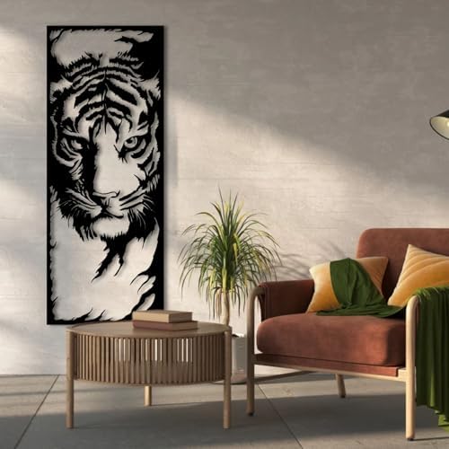 ENJOYOO Metal Tiger Wall Art 30x12in