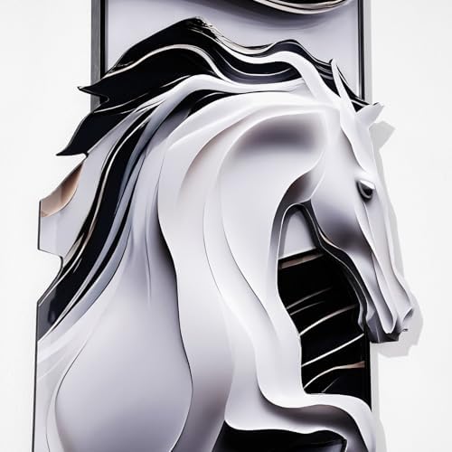 Homary Creative 3D Running Horse Wall Art