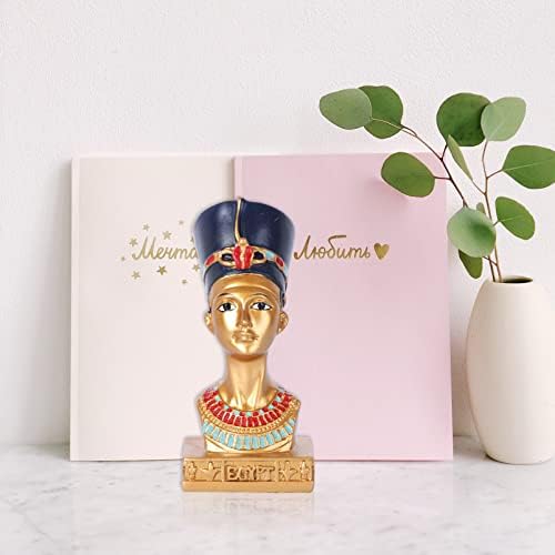 BESPORTBLE Nefertiti Statue Resin Sculpture Home Decor