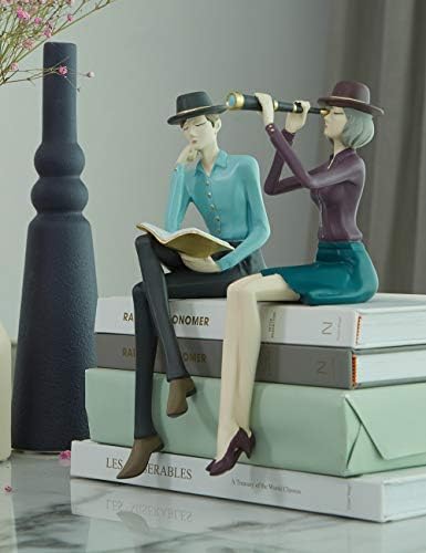 HAUCOZE Man Figurine Statue Home Decor Modern Art Polyresin 94 Inch