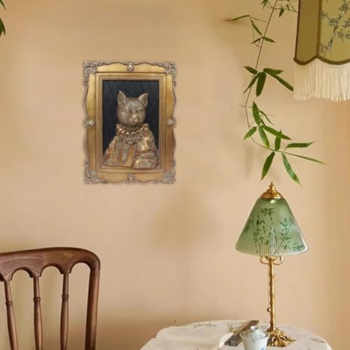 Esvinte Vintage Cat Wall Sculpture Decor