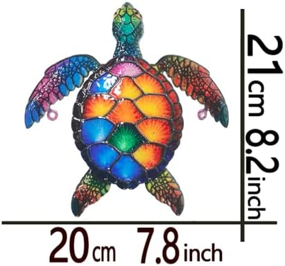 3 Pack Weatherproof Metal Sea Turtle Wall Art Decor