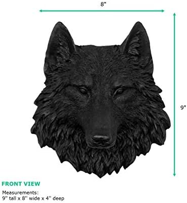 Wall Charmers Mini Faux Wolf Head Wall Decor