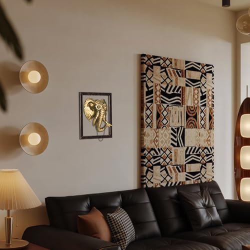 HUYIENO 4PK Animal Head Wall Decor with Gold Frame