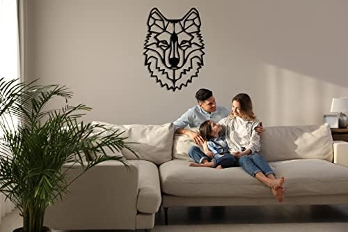 DEKADRON Wolf Head 3D Wall Sculpture - 17x24 Inch