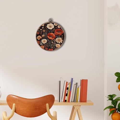 Tzhim Vintage Moody Floral Wall Art 10x10 Inch