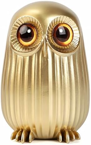 Elegant Gold Owl Figurine Decor for Home