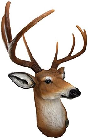Ebros Gift Rustic 8 Point Buck Deer Wall Decor Sculpture