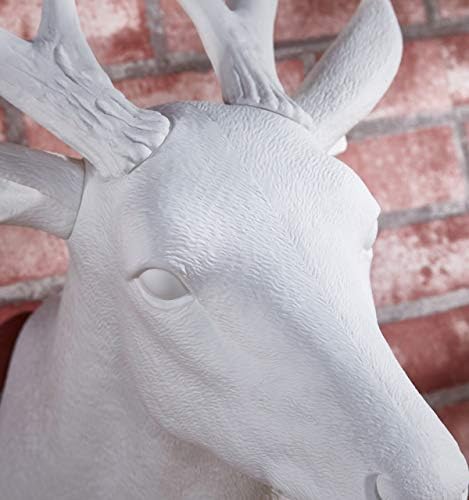 Notakia White Deer Head Wall Sculpture