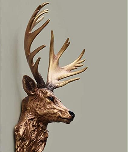 Bsetain Wall Deer Head Sculpture Resin Decor
