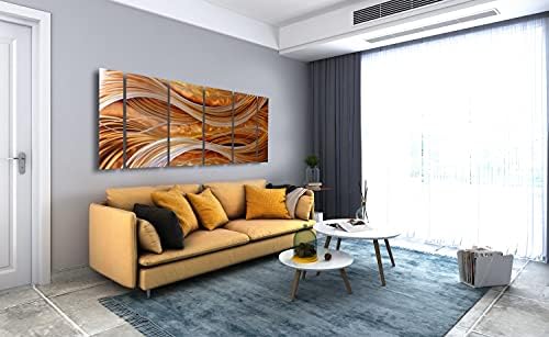 Yihui Arts Abstract Metal Wall Art Set - 6 Piece