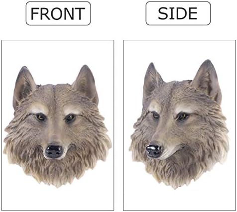 VOSAREA Resin Wolf Head Wall Decor