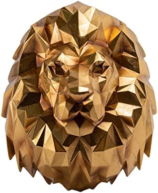 Guichifun Gold Lion Head Wall Sculpture - 143 Inch Resin Wall Decor