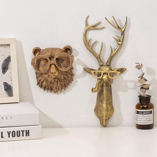 Ochine Animal Head Wall Art Decor for Home Office