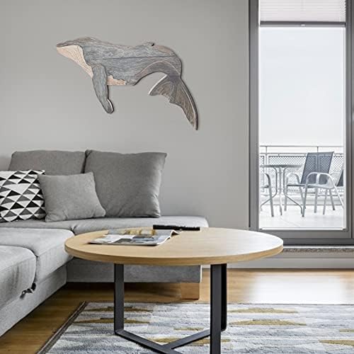 ULTNICE Nautical Whale Wall Decor Acrylic Art