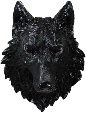 Ebros Large Gothic Black Wolf Wall Sculpture